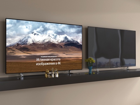 现代电视机 智能电视su模型