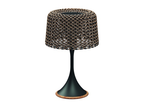 gloster 户外台灯 柚木灯 氛围灯su模型