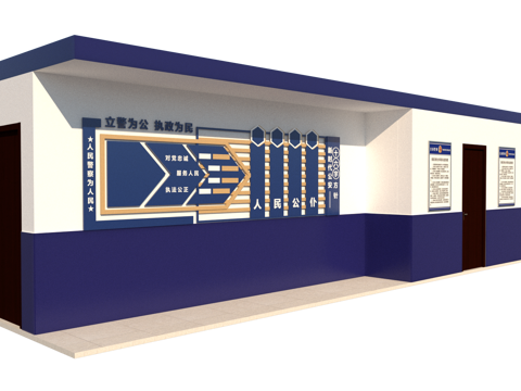 岗亭改造装修布置图免费su模型