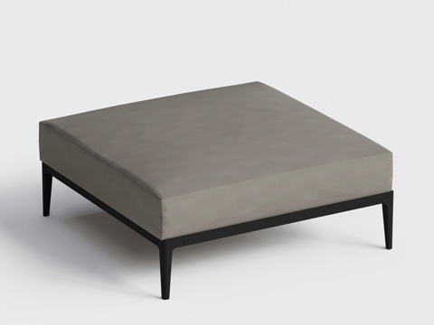 gloster  - 现代沙发 单人沙发脚踏su模型