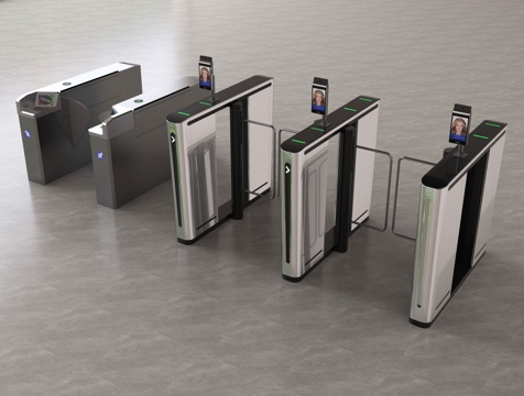 现代门禁 闸机 门禁机 闸门 感应门 门闸su模型