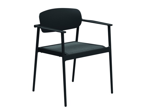 gloster  - 现代户外餐椅 金属餐椅su模型