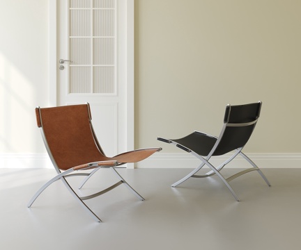 意式轻奢休闲椅su模型