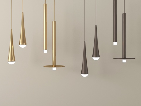 现代吊灯 金属吊灯su模型