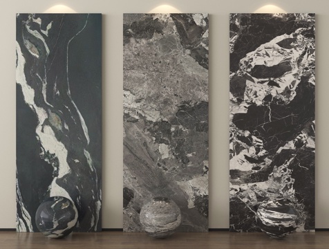 现代轻奢石材 大理石 岩板 护墙板 背景墙su模型