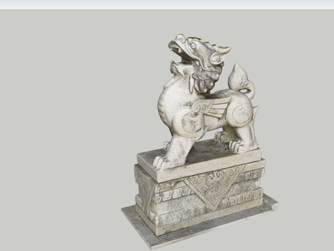 貔貅外摆免费su模型