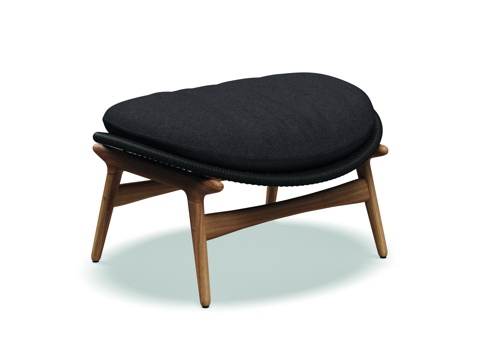 gloster 户外柚木椅 绳编椅 休闲椅脚踏su模型