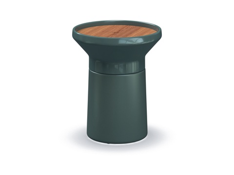 gloster 户外茶几 圆形金属 柚木茶几su模型