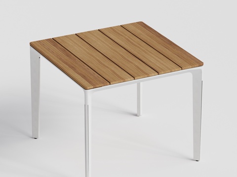 gloster 户外餐桌 柚木餐桌 方桌su模型