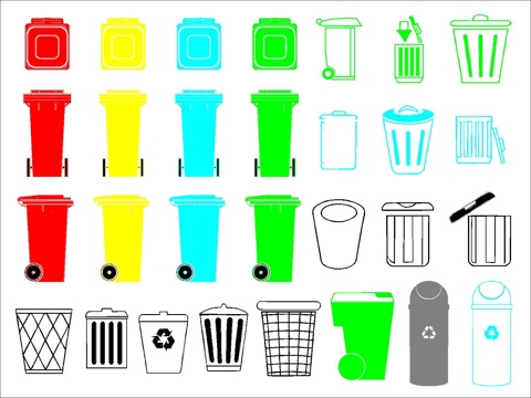 现代垃圾桶cad施工图