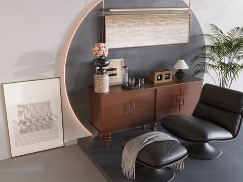 现代极简画 侘寂风油画 书房挂画 办公室挂画 办公室墙饰 新su模型