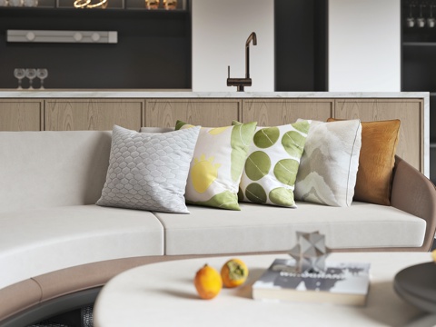  现代抱枕枕头3d模型 