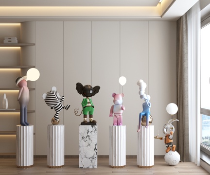 雕塑 摆件 手办 装饰摆件 玩偶su模型