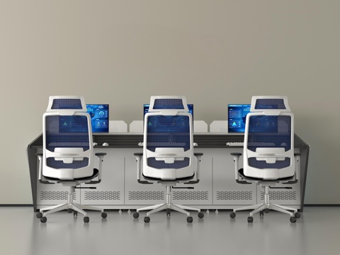 现代办公桌椅 休闲桌椅su模型