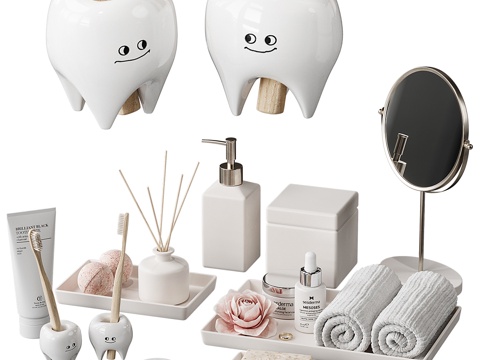  Zara Home 浴室装饰3d模型 