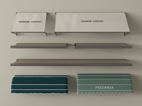 现代户外遮阳棚 遮雨棚 伸缩遮兩棚su模型