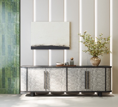 现代意式玄关柜 意式边柜 意式斗柜 意式餐边柜su模型