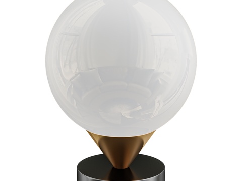  简约台灯3d模型 