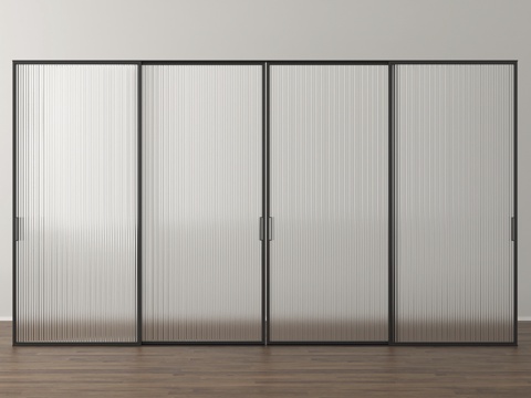 现代推拉门 阳台推拉门 厨房推拉门 玻璃推拉门 移门su模型