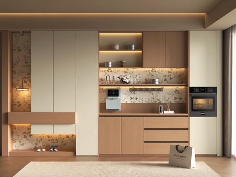 现代鞋柜 玄关柜su模型