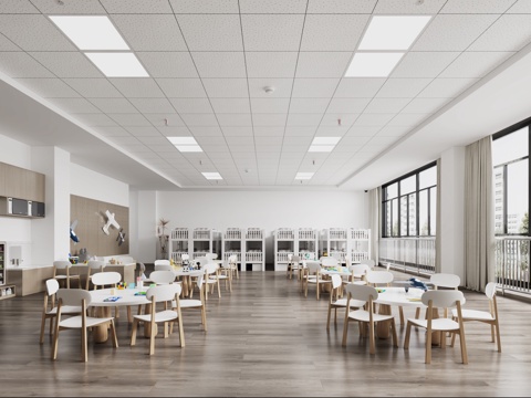  幼儿园教室 幼儿园舞蹈室 幼儿园科技教室 幼儿园创意教室3d模型 