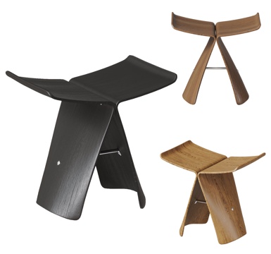 现代凳子组合 蝴蝶凳 实木凳子 北欧凳子su模型