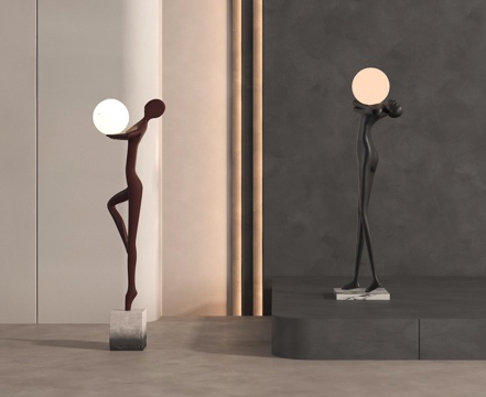 现代雕塑摆件 兔子雕塑摆件 卡通雕塑摆件su模型su模型