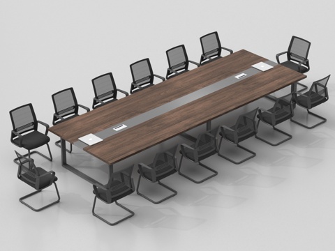 现代简约会议桌椅 办公桌椅 休闲桌椅su模型