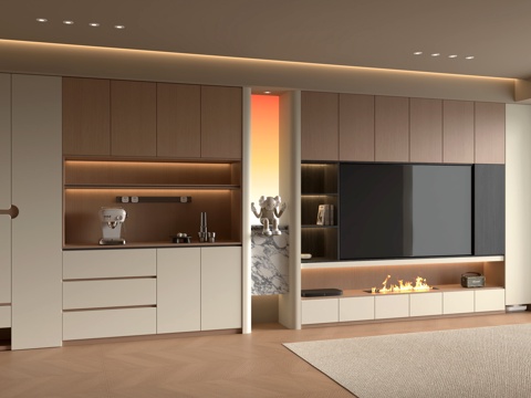 现代电视柜 酒柜 鞋柜su模型