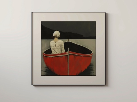 现代装饰挂画su模型