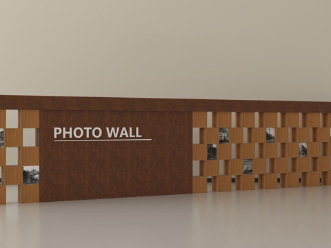 现代砖墙 围墙su模型