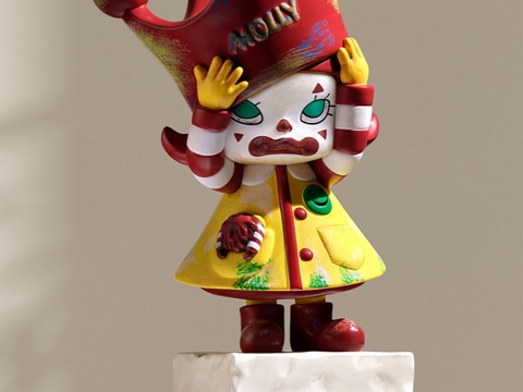 网红店铺装饰 网红店铺打卡装饰 网红玩偶装饰 儿童区艺术装置su模型