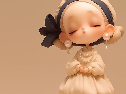  商场艺术装置 网红中式玩偶 国潮玩偶人偶 网红店网红打卡3d模型 