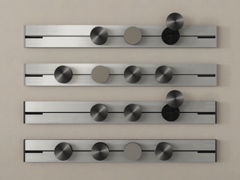 现代插座 轨道插座 移动插座su模型