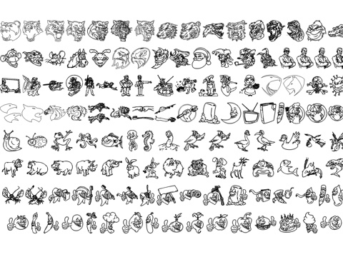 动物画像图库cad施工图