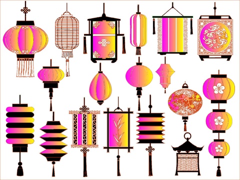 中式灯笼cad施工图