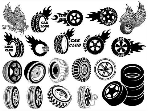 轮胎图块cad施工图