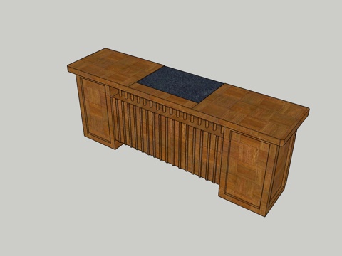 老板办公桌免费su模型