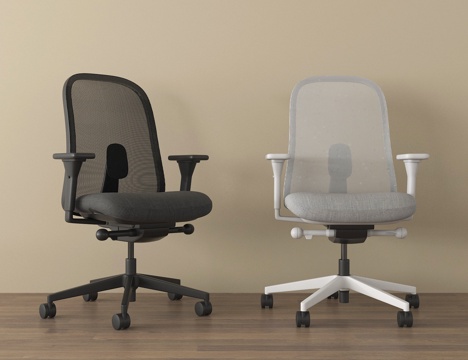 现代办公椅 老板椅 会议椅 带滑轮su模型