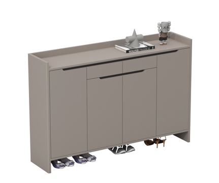 现代鞋柜 边柜 玄关柜 木材 矮柜su模型