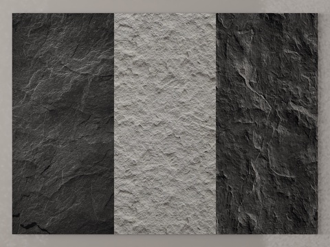 现代石材 石材背景墙 毛石墙 文化墙 大理石su模型