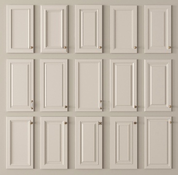 法式柜门 鞋柜柜门 衣柜柜门su模型