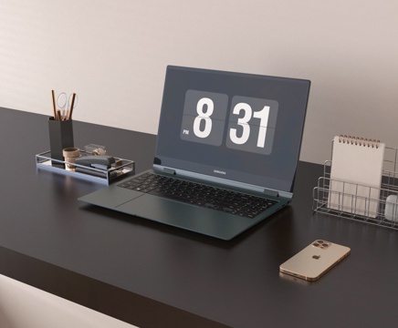  现代电脑 笔记本电脑 办公用品3d模型 