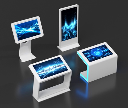 现代一体机 查询机 触控一体机su模型