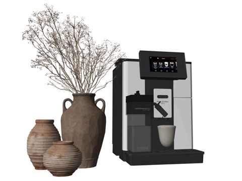 现代小型家用电器果汁机su模型