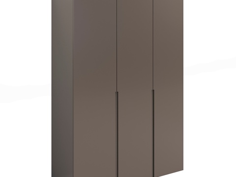  奥森旋转门衣柜套装3d模型 