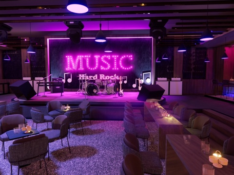 现代工业音乐风酒吧su模型