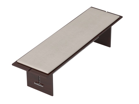 现代凳子 长凳子 实木凳子 休闲凳子 换鞋凳su模型