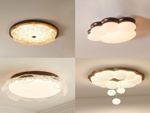 中古吸顶灯 装饰灯su模型