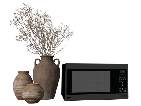 现代小型家用电器su模型